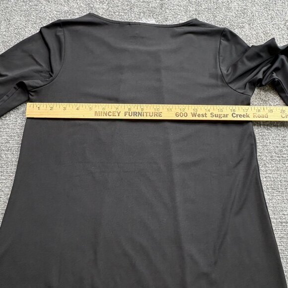 Bob Mackie Wearable Art Top Womens XXS Black Tunic Sequin Chevron‎ Party Formal - Picture 10 of 16